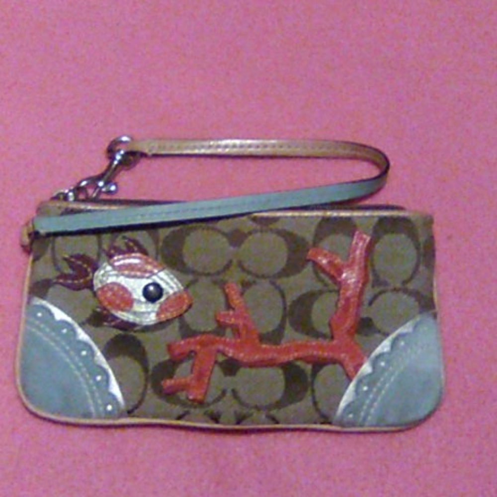 Coach Novelty Fish Wristlet